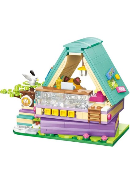Calico Cat Comic House 324 Parça Block Oyuncak KP-28018