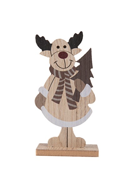 Ahşap Geyik Süs 11X5X21 cm