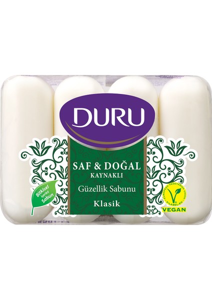Güzellik Sabunu Saf&Doğal 4x70 gr Klasik
