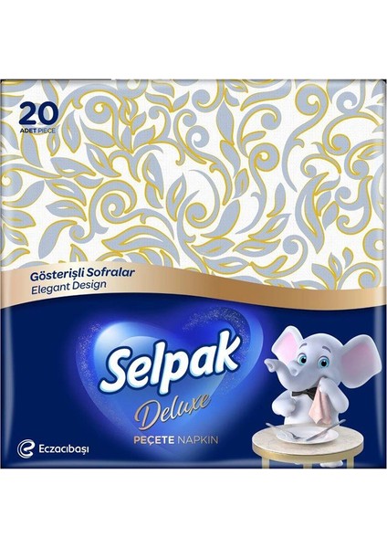 Extra Pecete Gösterişli Sofralar 20 Adet