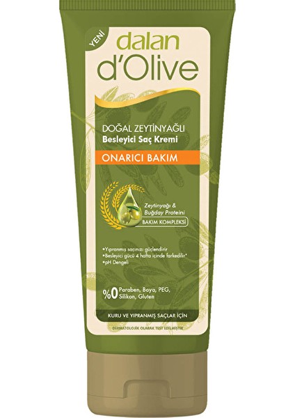 D'olive 200 ml Zeytinyağlı Saç Kremi