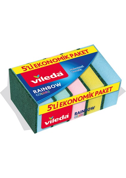 Sünger Rainbow 5'li