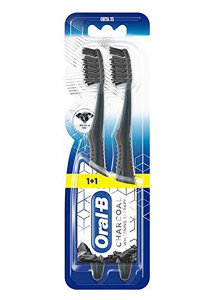 -B Diş Fırçası Whitenning Therapy Charcoal 1+1