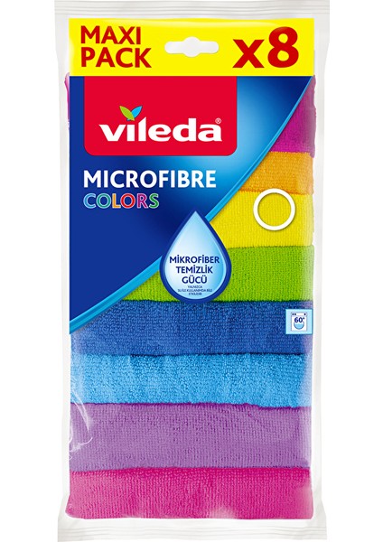 Mikrofiber Bez 8'li Color