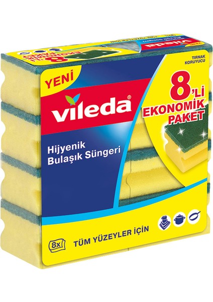 Sünger 8'li Oluklu Paket