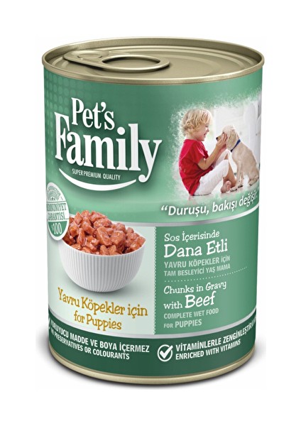 Family Konserve Yavru Köpek Dana Etli 400G