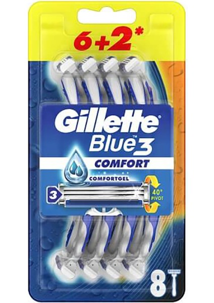 Blue3 Tıraş Bıçağı 6+2 Comfort fiyatları