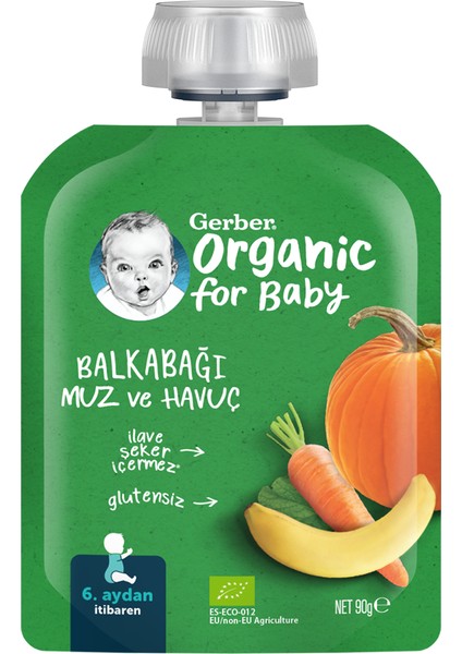 Organik Balkabaklı Muzlu Havuçlu Püre 90 G fiyatları