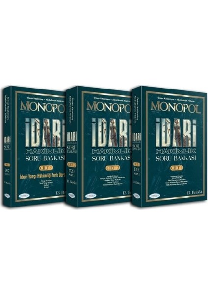 Monopol Idari Hâkimlik Açıklamalı Soru Bankası 13. Baskı (Cilt 1-2-3)