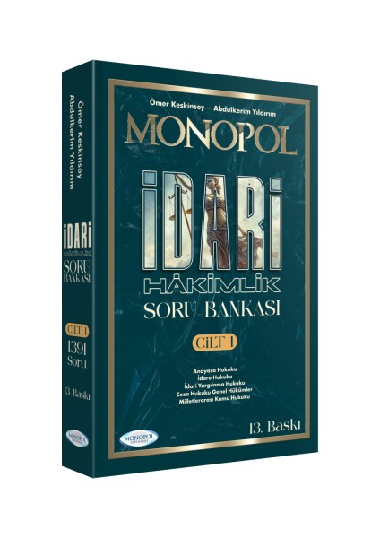 Monopol Idari Hâkimlik Açıklamalı Soru Bankası 13. Baskı (Cilt 1-2-3)