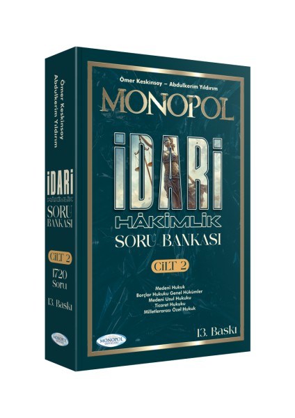 Monopol Idari Hâkimlik Açıklamalı Soru Bankası 13. Baskı (Cilt 1-2-3)