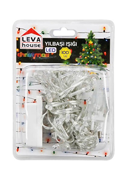 Renkli LED Işık 100'LÜ Adaptörlü