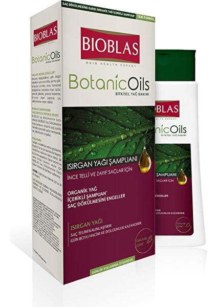 Şampuan Botanic Oils 360 ml Isırgan Yağı