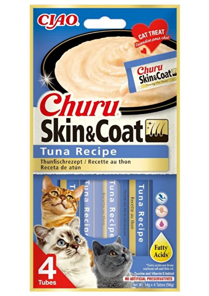 Churu Skin&coat -Cilt ve Tüy Sağlığı- Ton Balıklı Ödül Maması