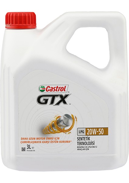 Gtx Lpg 20W-50 Motor Yağı 3l