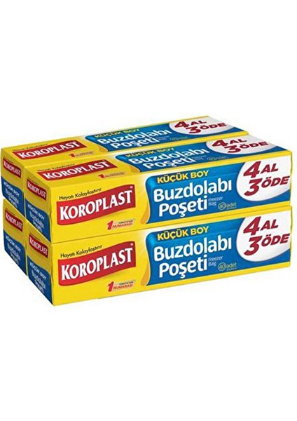 Buzdolabı Poşeti Küçük Boy 20*30 4 Al 3 Öde
