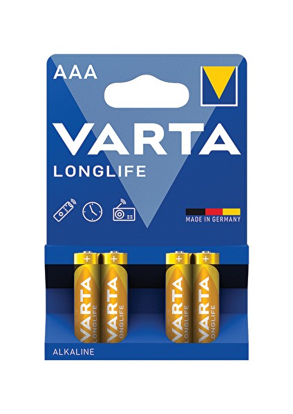 Longlife 4'lü Ince Alkalin Pil
