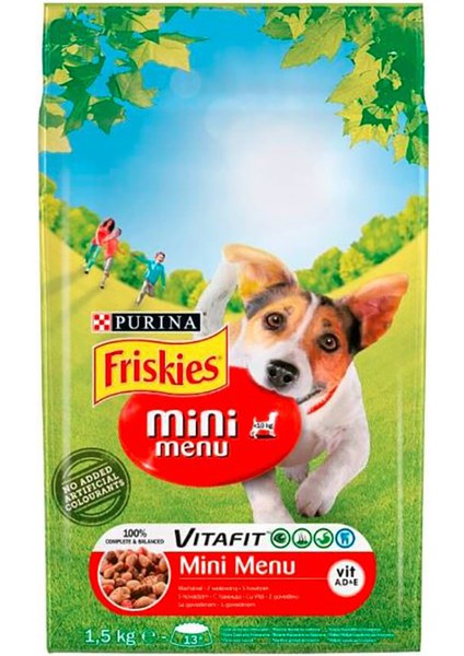Mini Menü Köpek Maması 1,5 kg fiyatları