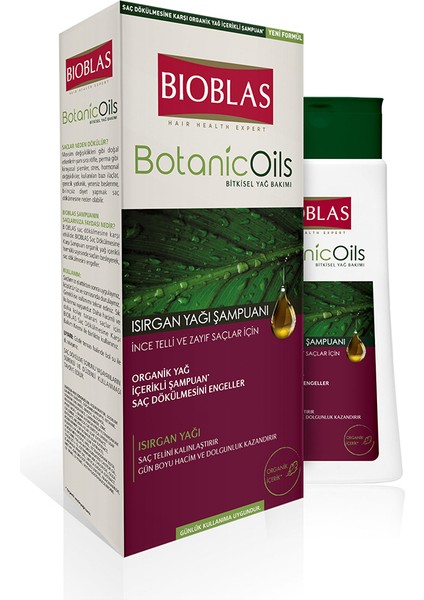 Şampuan Botanic Oils 360 ml Isırgan Yağı
