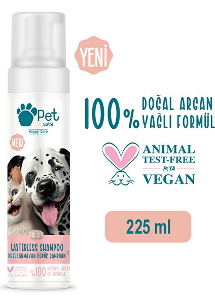 Petlove Köpük Şampuan Çilek 225ML