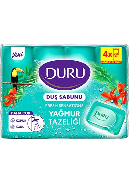 Duş Sabunu Fresh Yağmur Ormanı 4x150 gr