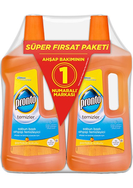 Ahşap Temizleyici 750 ml 2'li Set Portakal