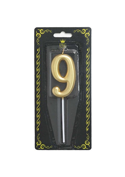 Rakam Mum 9 Numara Altın