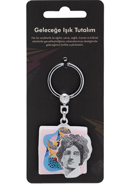 Anahtarlık Damla Modern Sanat Antik Yüz