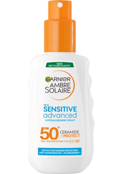 Ambre Solaire Sensitive Advanced Hipoalerjenik Güneş Koruyucu Sprey SPF 50 + 150 ml