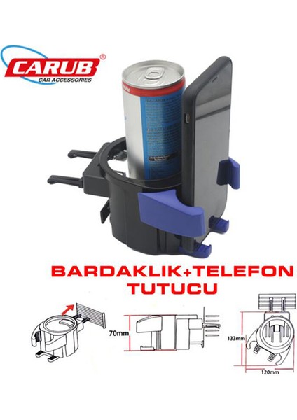 Bardaklık + Telefon Tutucu fiyatları