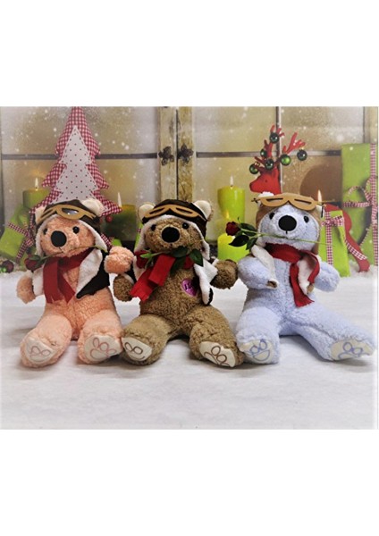 Pelüş Vecihi Kırmızı Güllü Ayı Melito Toys
