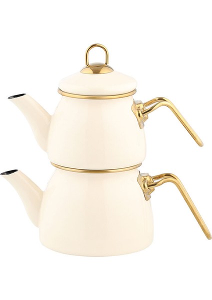 Hometime Emaye Çaydanlık Krem 1,3 L + 0,7 L fiyatları