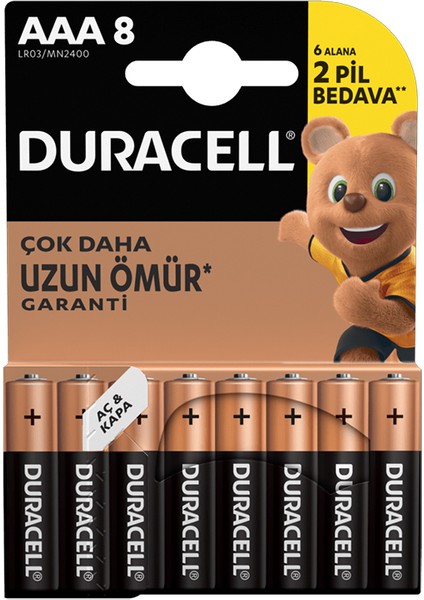 Basic Alkalin Aaa 8'li Ince Pil