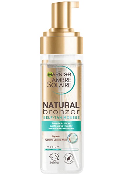 Ambre Solaire Güneşsiz Bronzlaştırıcı Köpük 200 ml