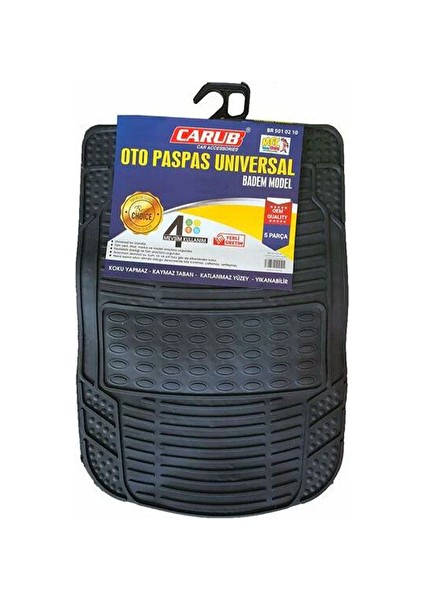 Oto 5 Parça Bademli Paspas Seti
