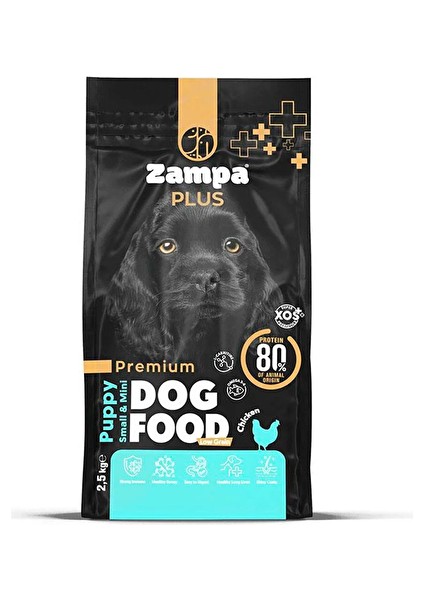 Plus Yavru Köpekler Için Tavuk Etli Premium Kuru Mama 2,5kg