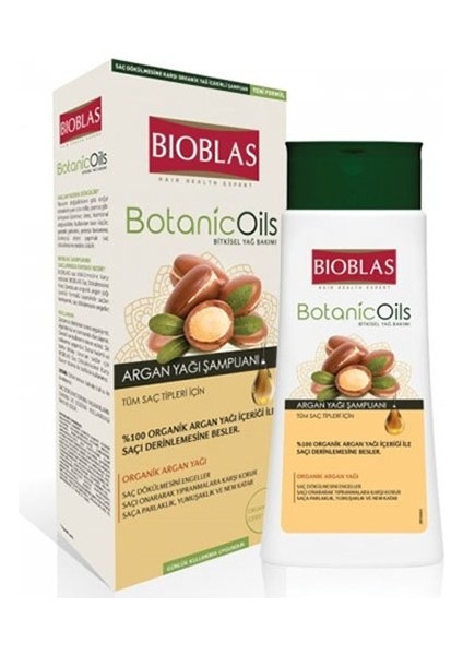Şampuan Botanic Oils 360 ml Argan Yağı