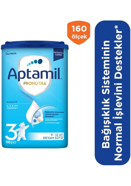 Pronutra 3 Devam Sütü 800 G