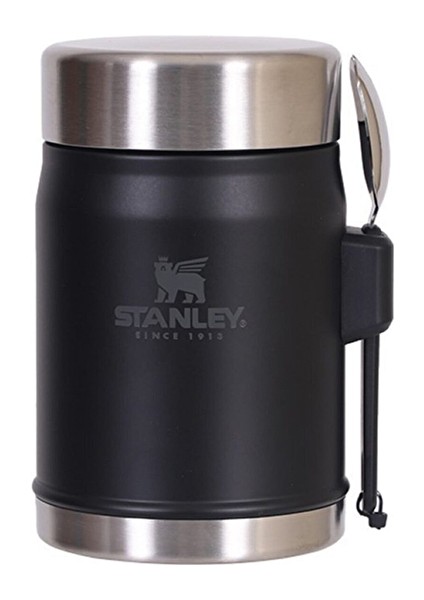 Kaşıklı Yemek Termosu Matte Black 0,40 L