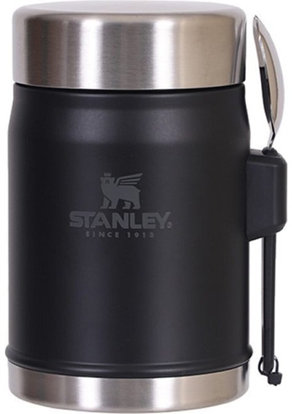 Kaşıklı Yemek Termosu Matte Black 0,40 L