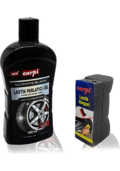 Lastik Parlatıcı Jel & Süngerli 500 ml