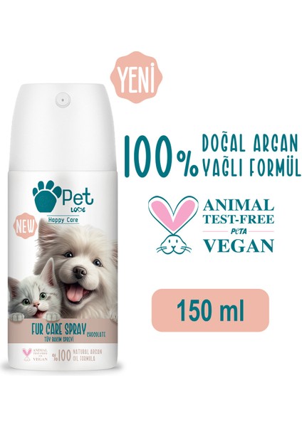 Petlove Tüy Bakım Spreyi Çikolata 150ML fiyatları