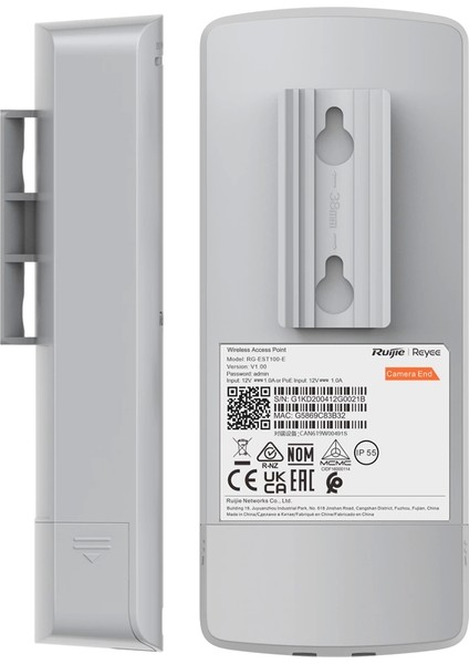 Nemere Ruıjıe Reyee RG-EST100-E Outdoor 300 Mbps 2.4 Ghz 2li Paket Dış Mekan Access Poınt (2li Paket)