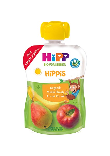 Organik Muzlu Elmalı Armut Püresi 100 G
