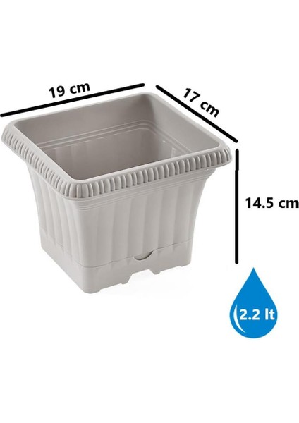 SO-OB00 Dekoratif Ova Balkon Saksı 2.2 Litre No 0 fiyatları