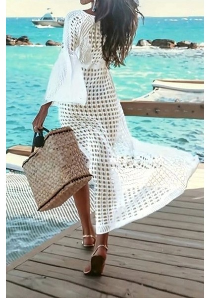 Kadın Yarasa Kol Triko Maxi Boy Pareo fiyatları