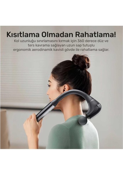 5 Seviyeli Uzun Saplı 2600RPM Profesyonel Sporcu Masaj Tabancası