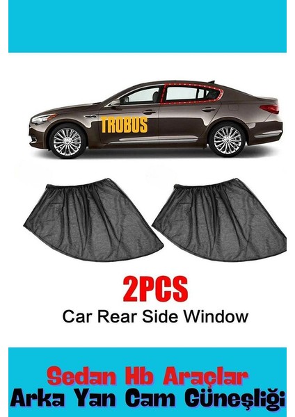 Fiat Tipo 2015 ve Sonrası Hatchback Uyumlu Yan Cam Güneşliği Ön Veya Arka