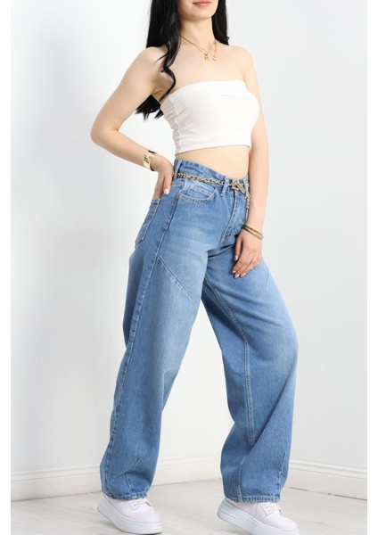 Baggy Kot Pantolon Mavi