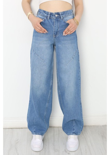 Baggy Kot Pantolon Mavi
